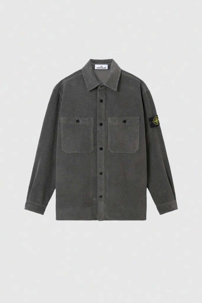 Stone-Corduroy-Overshirt-Grijs-1